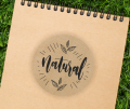 naklejki z napisem natural - naklejki kraft - SweetPrint.pl