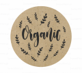 naklejki z napisem organic - naklejki kraft - SweetPrint.pl