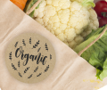 naklejki z napisem organic - naklejki kraft - SweetPrint.pl
