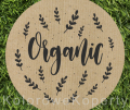 naklejki z napisem organic - naklejki kraft - SweetPrint.pl
