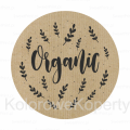 naklejki z napisem organic - naklejki kraft - SweetPrint.pl