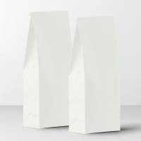 Torebki papierowe małe  klockowe BIAŁE  10 szt / 21x8x6 cm