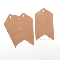 Tagi kraft  / zawieszki EKO  - CHORĄGIEWKA DUŻA