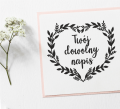 Personalizowana pieczątka ślubna  - wianek serce - SweetPrint.pl