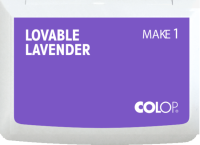Tusz do pieczątek  LAWENDOWY / 9x5 cm / poduszka do stempli
