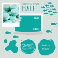 Tusz do pieczątek miętowy - inspiracja kolorystyczna -  SweetPrint.pl