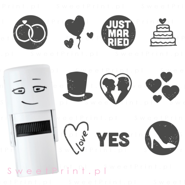 pieczątki ślubne / stemple ślubne  / mini pieczątki LITTLE NIO - SweetPrint.pl