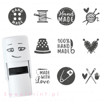 Zestaw mini pieczątek RĘCZNIE ZROBIONE