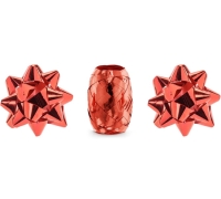 Wstążka dekoracyjna i rozetki CZERWONE