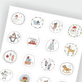 naklejki adwentowe - SweetPrint.pl