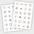 naklejki adwentowe / kalendarz adwentowy - SweetPrint.pl