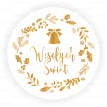 naklejki świąteczne wesołych świąt - SweetPrint.pl