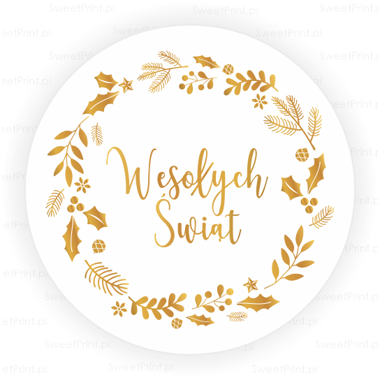 naklejki Wesołych Świąt - SweetPrint.pl