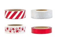 Washi Tape - taśma dekoracyjna RED & SHINE