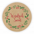 świąteczne naklejki kraft - SweetPrint.pl