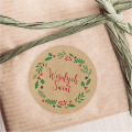 świąteczne naklejki kraft - SweetPrint.pl