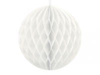 Kula bibułowa 10cm BIAŁA