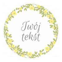 Personalizowane naklejki - SPRING GARDEN YELLOW