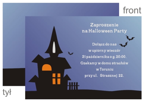 Zaproszenia na halloween