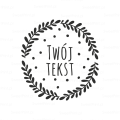 PERSONALIZOWANY STEMPEL Z WIANKEM