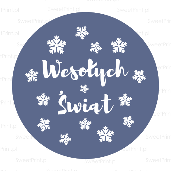 naklejki z napisem wesołych świąt