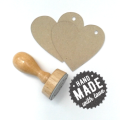 stempel handmade with love , etykieta eko serce , sznurek bawełniany dwukolorowy białoczerwony