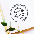 pieczątka ze znakiem zodiaku