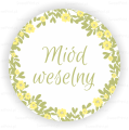 naklejki miód weselny