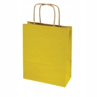 Torba / torebka  papierowa ŻÓŁTA  22x18 cm