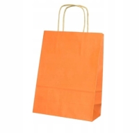 Torba / torebka  papierowa POMARAŃCZOWA  22x18 cm