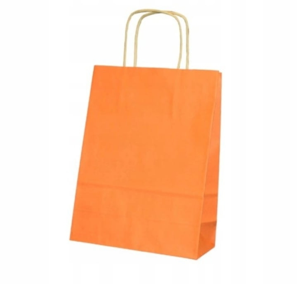 torebki papierowe, pomarańczowe - SweetPrint.pl