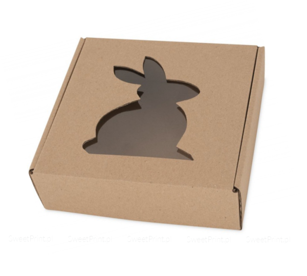 Pudełko z okienkiem - zając - Sweetprint.pl