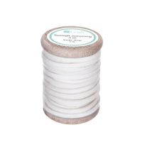 Rzemyk zamszowy - biały / 5m 