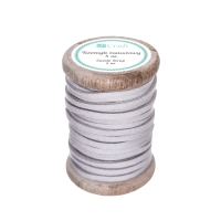 Rzemyk zamszowy - jasnoszary / 5m 