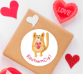 Naklejki walentynkowe z kotem - SweetPrint.pl
