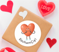 Naklejki walentynkowe z sercem - SweetPrint.pl