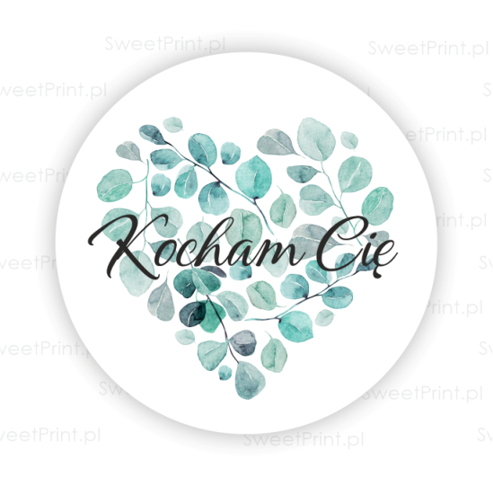 Naklejka walentynkowa natural heart - SweetPrint.pl