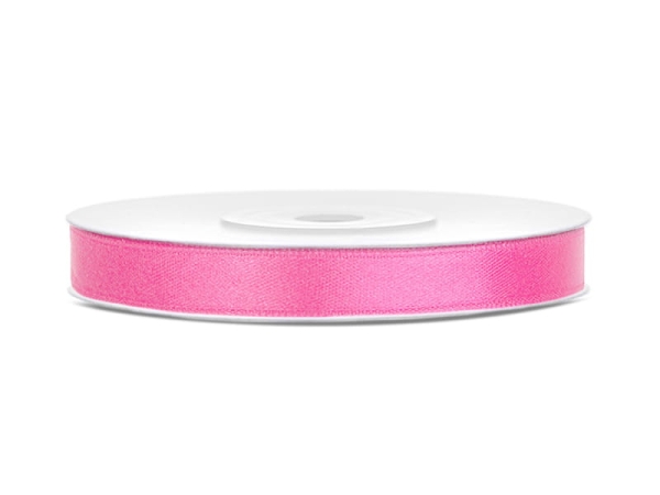 Tasiemka satynowa 6mm RÓŻOWA - SweetPrint.pl