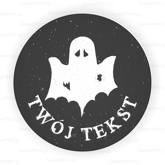 personalizowane naklejki z duchem - SweetPrint.pl
