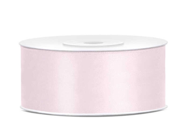 Wstążka satynowa 25 mm - PUDROWORÓŻOWA - SweetPrint.pl