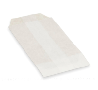 Torebki papierowe płaskie  BIAŁE MAŁE  10x17 cm 