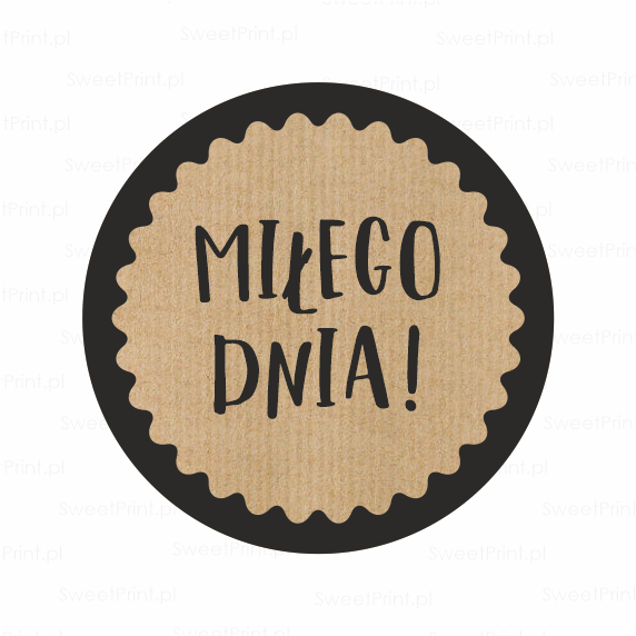 naklejki eko MIŁEGO DNIA SweetPrint.pl