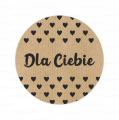 NAKLEJKI KRAFT Z NAPISEM DLA CIEBE - SweetPrint.pl