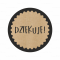 Naklejki KRAFT - DZIĘKUJĘ - SweetPrint.pl