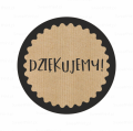 Naklejki KRAFT - DZIĘKUJEMY - SweetPrint.pl