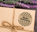 Naklejki kraft z serduszkami - SŁODKO DZIĘKUJEMY - SweetPrint.pl
