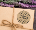 Naklejki kraft z serduszkami - DZIĘKUJEMY ZA ZAKUPY - SweetPrint.pl