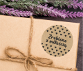 Naklejki kraft z serduszkami - ZROBIONE Z MIŁOŚCIĄ - SweetPrint.pl