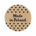 Naklejki kraft z serduszkami - MADE IN POLAND - SweetPrint.pl