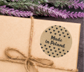 Naklejki kraft z serduszkami - MADE IN POLAND - SweetPrint.pl